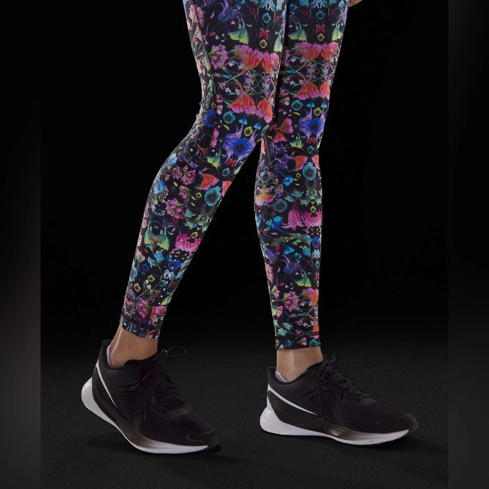Lululemon Swift Speed High-Rise Tight 21” Flowerscope Black Multi Size‎ 2